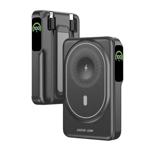 Green Lion Mag-Vision 10000mAh Power Bank - Black