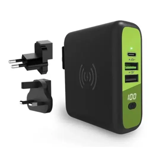 [G-KITWIRELESS] GOUI - Wall & Wireless Qi Charger With Power Bank