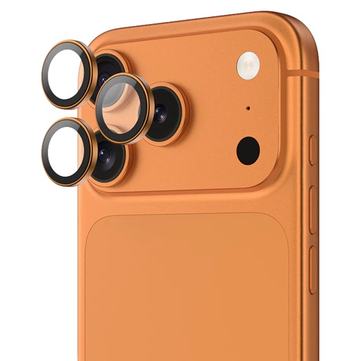 Green Lion Classic Camera Lens Protector لـ iPhone 17 Pro Max – برتقالي
