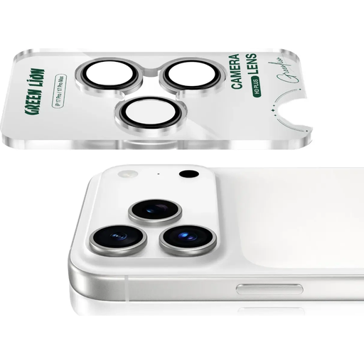 Green Lion Trio Camera Lens for iPhone 17 Pro & Pro Max – Clear