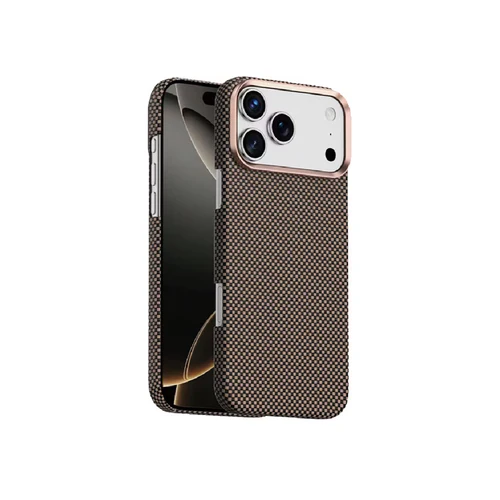 Green Lion MagSafe Kevlar Case for iPhone 17 Pro Max - Gold