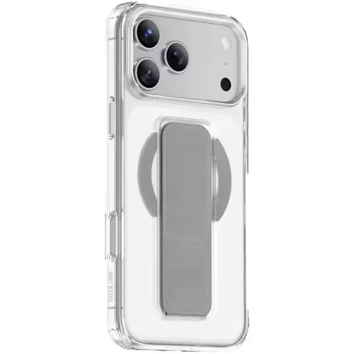 [GNMGLG17PMSL] Green Lion MagSafe Leather Grip Case for iPhone 17 Pro Max - Silver