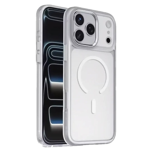 Green Lion Titan MagSafe Case لـ iPhone 17 Pro Max – فضي