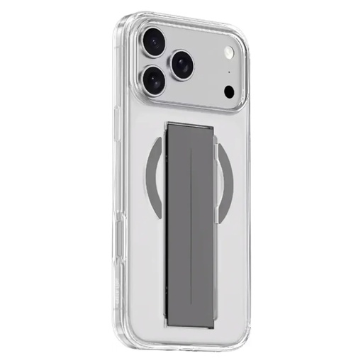 Green Lion MagSafe Grip Case لـ iPhone 17 Pro Max – فضي