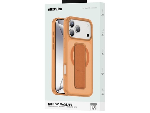 [GNGRP17PMOG] Green Lion GRIP 360 Case for iPhone 17 Pro Max - Orange