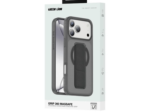 [GNGRP17PBK] جراب Green Lion GRIP 360 لهاتف iPhone 17 Pro - أسود