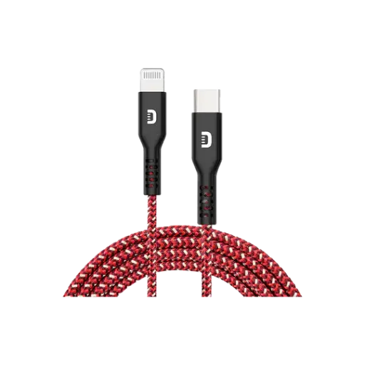 [ZDC2LK3-RD] كابل Zendure Supercord للشحن والمزامنة USB-C إلى Lightning