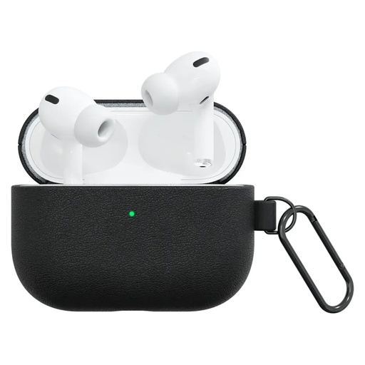 Green Lion Berlin Series Leather Case لـ AirPods Pro 3 – أسود