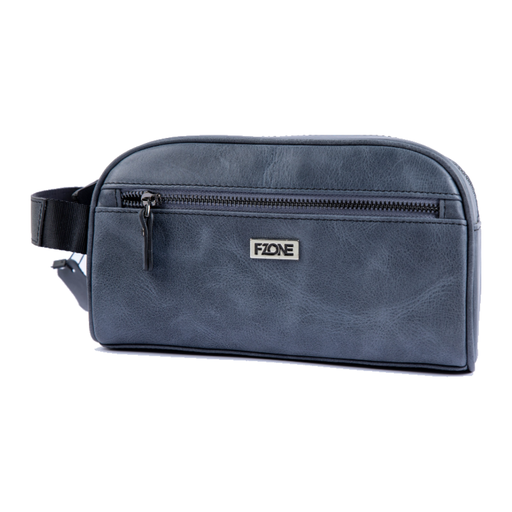 FZONE Metro Luxe Crossbody, Genuine Leather, Compact & Stylish – Smoky Navy