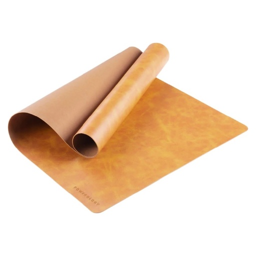 Powerology Vegan Leather Desk Pad Brown
