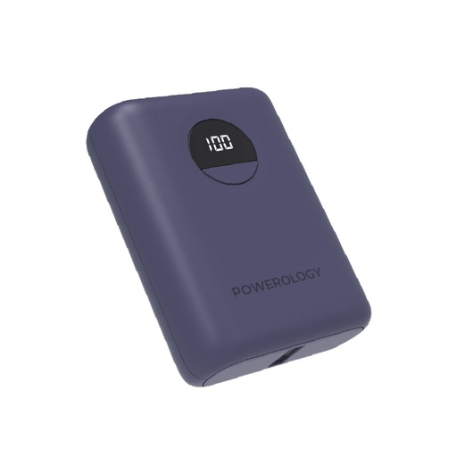 [PPBCHA04-PU] Powerology Ultra-Compact 10000 mAh Fast Charging Power Bank Purple