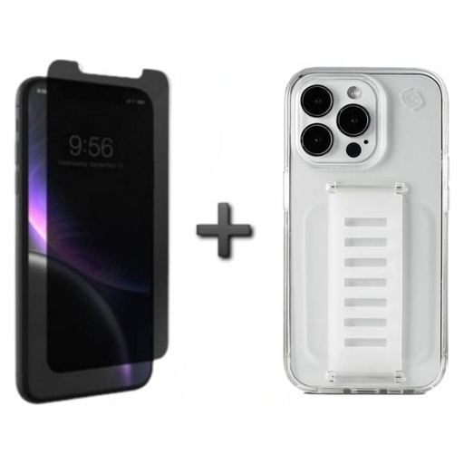 كفر Grip2U Slim مع واقي خصوصية لهاتف iPhone 12 / 12 Pro
