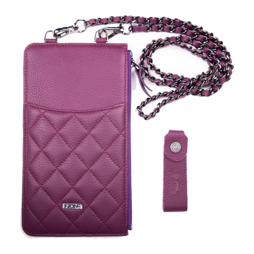 FZONE Leather Hand Bag Small – Purple