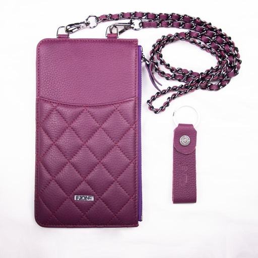Fzone Leather Hand Bag Small (Purple)