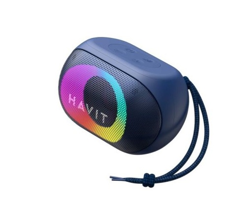 مكبر صوت بلوتوث متعدد الوظائف من هافيت SK885BT RGB - أزرق