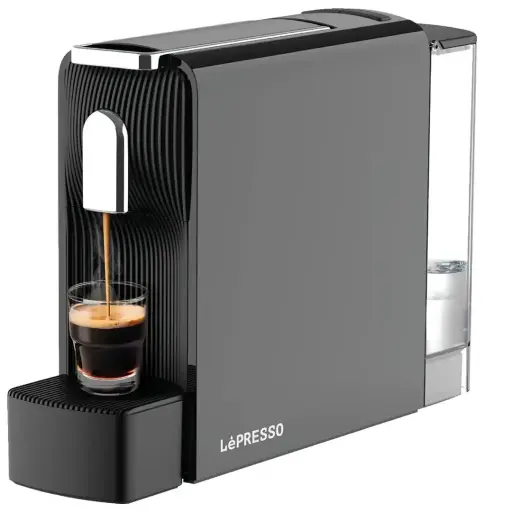 ماكينة صنع الإسبريسو Lepresso Baristo متوافقة مع كبسولات نسبرسو - لون أسود