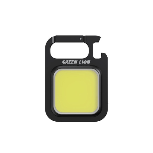 Green Lion Keychain Flashlight 300lm 500mAh - Black