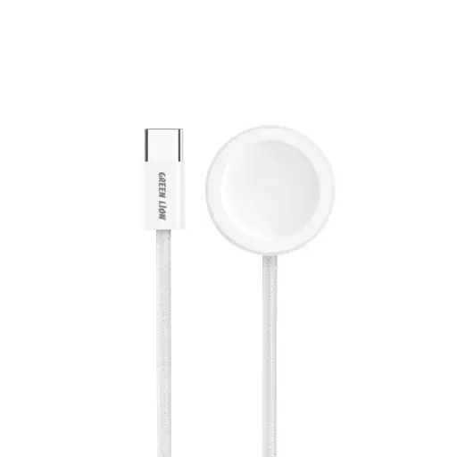 Green Lion Apple Watch Charger USB-C To Wireless Charger - White