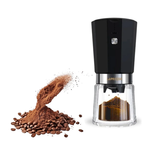 [LPRCGRBK] LePresso Rechargeable Coffee Grinder with 35g Capacity