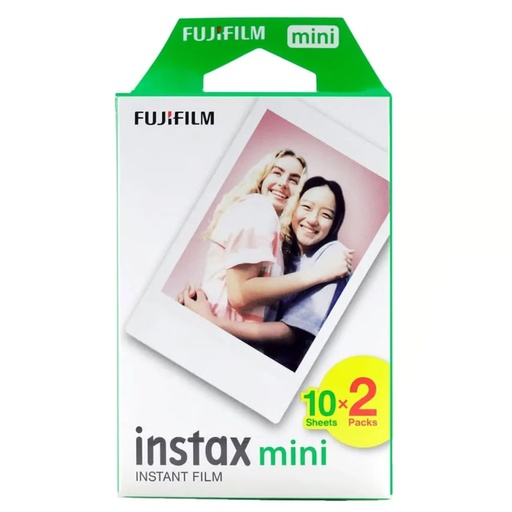 [Instax Mini 20 Sheet] ورق تصوير فوجي فيلم إنستاكس ميني - 20 ورقة - أبيض