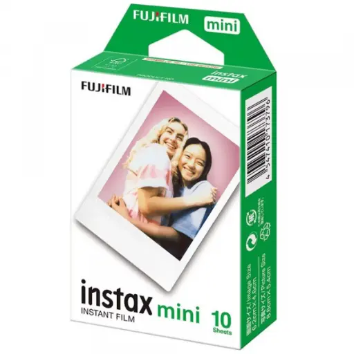 [Instax Mini 10 Sheet] ورق تصوير فوجي فيلم إنستاكس ميني - 10 ورقات - أبيض
