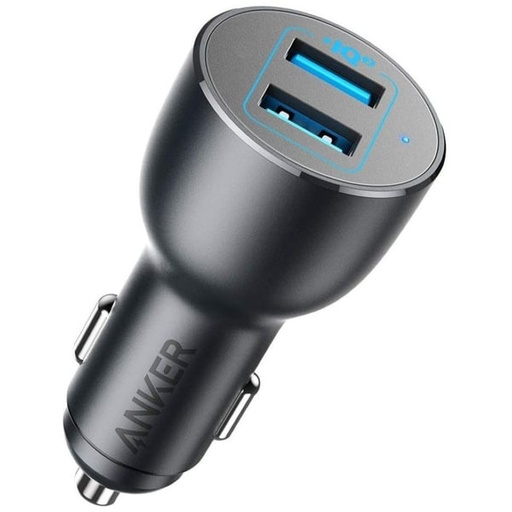 أنكر شاحن سيارة باور درايف+ III ديو بمنفذي USB-C وقدرة 48 واط