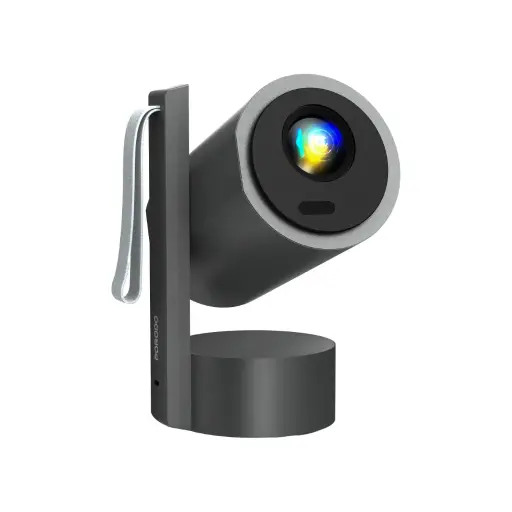 [PD-ETK12-GY] Porodo Full HD Portable Smart Projector with Auto-Focus &  2 Hrs Battery Life  - Gray