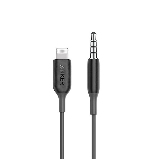 [AUXANKERIP7] Anker 3.5mm Audio Cable With Lightning Connector Black