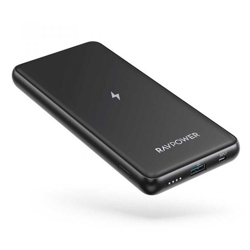 [RP-PB084-BK] RavPower Turbo 2-Port Portable Wireless Power Bank 10000mAh 10W