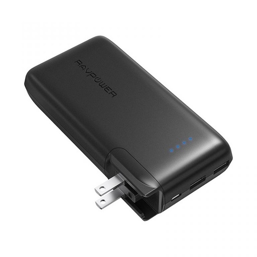 RavPower Savior Series 10000mAh Portable Charger Power Bank with AC Plug