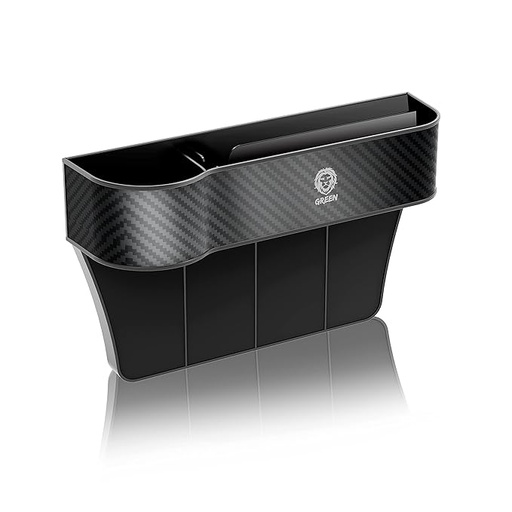 [GNULOBK] Green Lion Carbon Fiber Universal Car Seats Organizer - Black