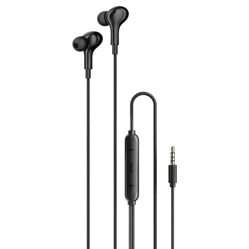 [PDWEC3BK] Porodo Soundtec Stereo Bass 3.5mm Wired Earphones - Black
