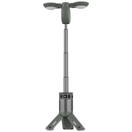 [PDLFSTXQZ12GN] Porodo Lifestyle Foldable Lantern LED Camping Light with Tripod Base & RGB Lighting - Green