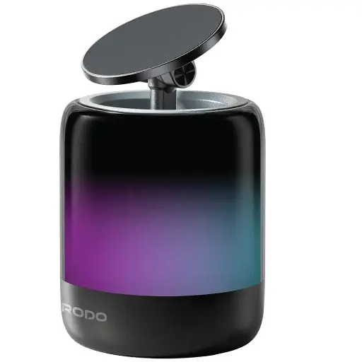 [PDCPHQ28BK] Porodo SyncGlow Speaker & Phone Holder with Rhythmic Lights