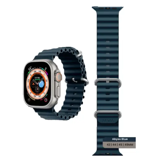Pawa London Ocean Watch Strap 44/45/49mm - Abyss Blue