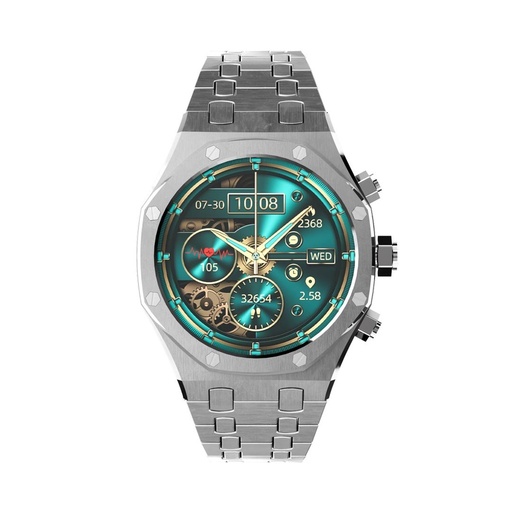Porodo CristalloAP Smart Watch Blue Dial -Silver