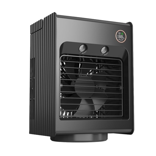 [PD-LSMFAN-BK] Porodo Lifestyle Air & Mist Portable Cooling Fan With Night Light -Black