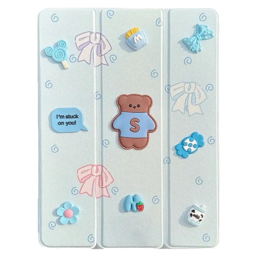 Green Lion GK-10 Kids Leather Case for iPad Air 13" (M2/M3) – Blue