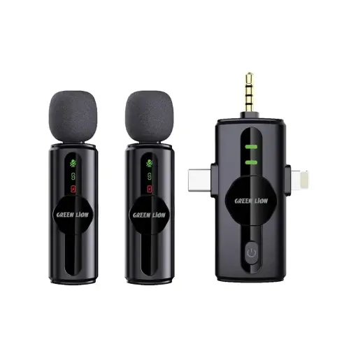 [GNGM80XMICBK] Green Lion GM-80X Microphone 3 in 1 - Black