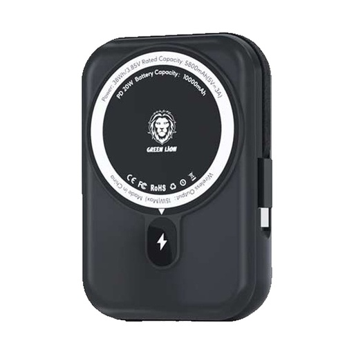 [GNMPB20KTCBK] Green Lion Monaco Magsafe 20000mah Power Bank Black