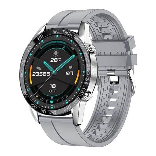 Xcell Classic 3 Talk Smart Watch with Calling Feature Grey Silicon Strap