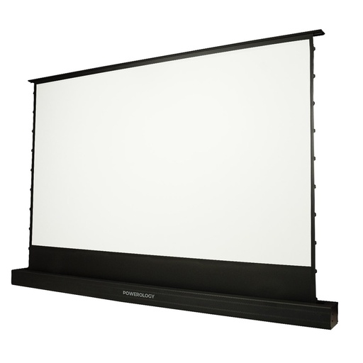 [P100MPS] Powerology 100" Motorised Floor Projector Screen - White