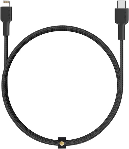 أوكي كيبل USB-C إلى لايتنينغ مضفّر بالنايلون ومعتمد MFi