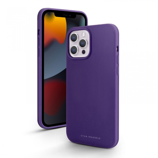 [VIVA-IP13P-FERPUR] Viva Madrid Ferro Liquid Silicone Case in Violet for the Apple iPhone 13 Pro      