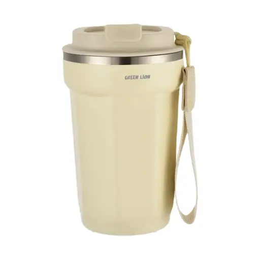 [GNVCMC380MLBG] Green Lion Vaccum Mug Stainless Steel Insulated Bottle 380mL - Beige