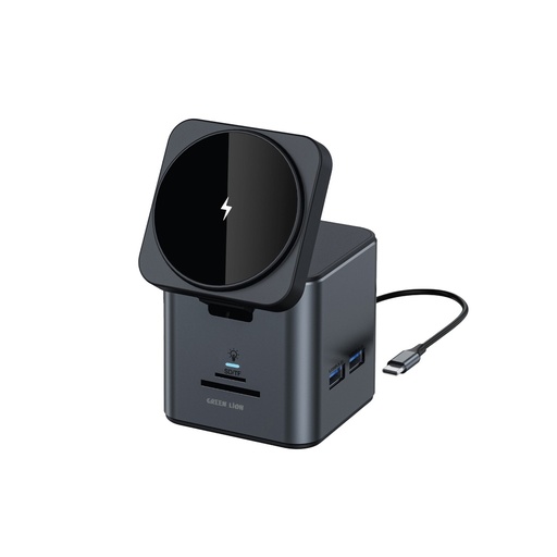 [GN9IN1HUBBK] Green Lion 9 In 1 Hub Docking Station - Black