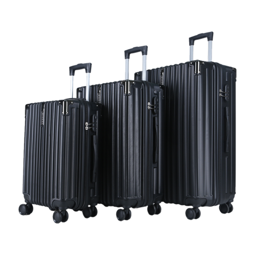 [LVLRTRIOBK] LEVELO ROAM TRIO ABS 3 SET LUGGAGR -BLACK