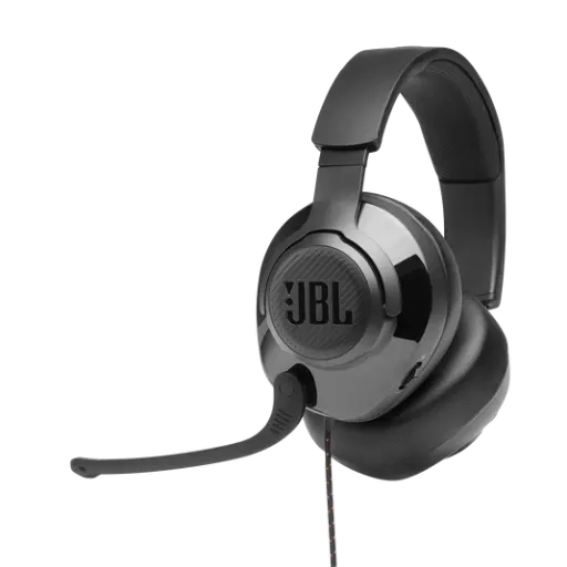 [JBLQUANTUM200BLK] JBL Quantum 200 Wired Over-Ear Gaming Headset Black