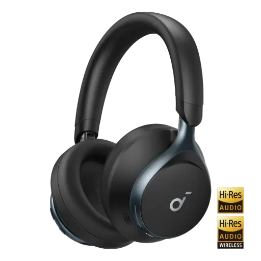 Anker Soundcore Space One Wireless Over Ear Headphones - Jet Black