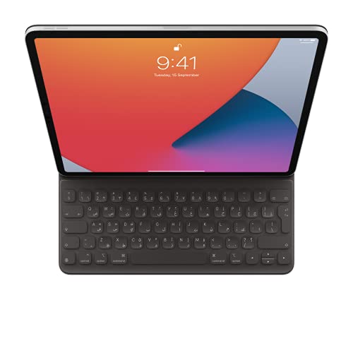 أبل لوحة مفاتيح Smart Keyboard Folio بالعربية لآيباد برو 12.9 بوصة، الجيل الثالث والرابع – رمادي